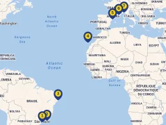 Mapa plavby