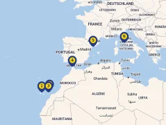 Mapa plavby
