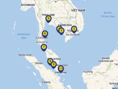 Mapa plavby